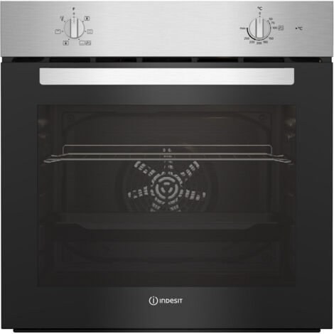 Indesit – Four traditionnel hydrolyse 66L – Classe énergétique A – Nettoyage facile – Inox – Multifonction pour cuisson variée - IB25REX (1/5)