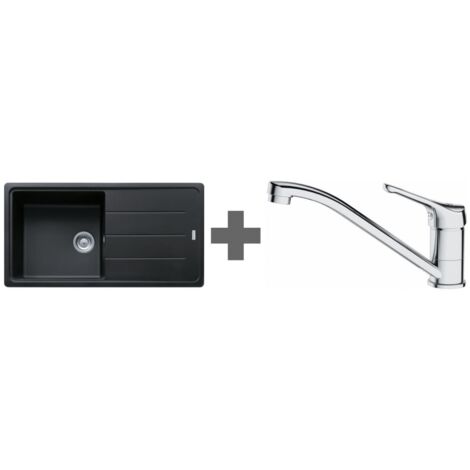 PACK Franke Basis Fragranit BFG611-XL + Mitigeur Basic Chrome - Coloris :