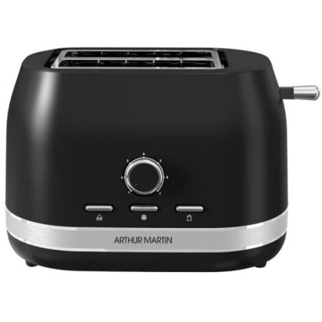 Grille-pain 2 fentes 800w noir - Arthur Martin - AMPG240 (1/5)