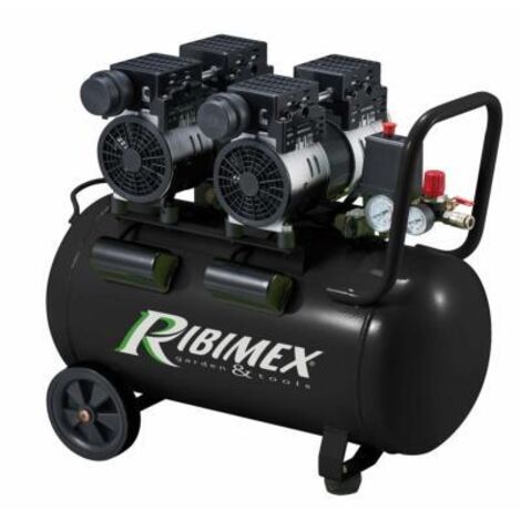 Compresseur d'air 2 x 1cv cuve 50 litres silencieux (1/2)