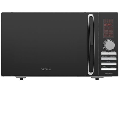 Micro-ondes grill 23l 800w silver/noir - Tesla - MW2390MB