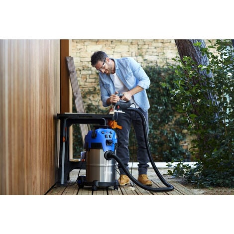 Aspirateur eau et poussière puissant Nilfisk Multi II 30 T Inox