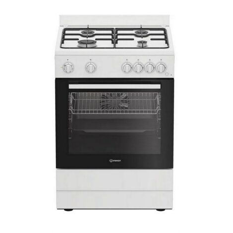 Cuisinière gaz 72l 4 feux blanc - Indesit - I6G5KCW