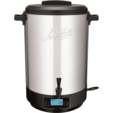 Stérilisateur électrique inox 45L – Écran LCD avec minuterie – Cuve en acier inoxydable – Puissance 2500W pour stérilisation rapide – Le Parfait