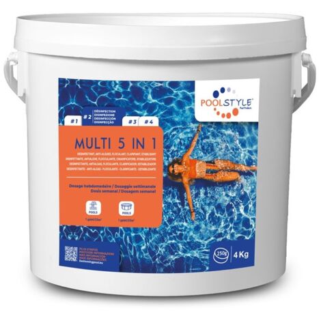 Multi 5 in 1 tab 4kg c/4 p/72 - Poolstyle - 47312PE/FP004 (1/5)