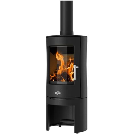 Poêle à bois 8kw noir - Godin - 388154ANTH