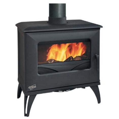 Poêle à bois fonte 8kw anthracite - Godin - 388151ANTH