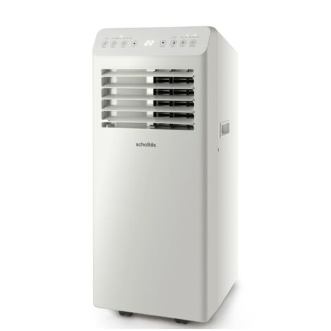Climatiseur mobile silencieux 3200W pour 25-30m2 – 3 modes – Déshumidification 36L/J – Télécommande – SCLIM11000E – Scholtes (1/4)