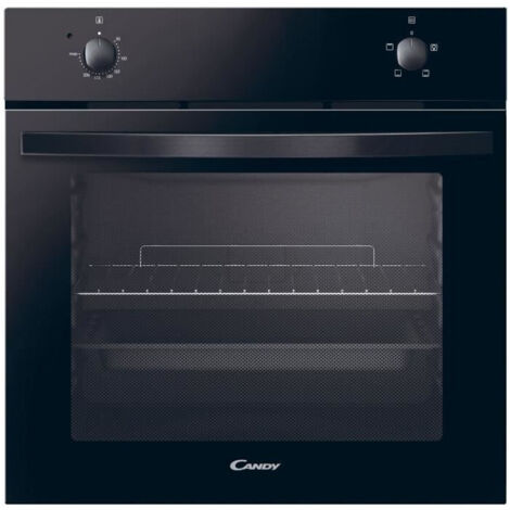 Candy – Four traditionnel 70L – Convection naturelle – Classe énergétique A – Dimensions 59,5 x 59,5 x 56,8 cm – Émail lisse noir - FIDCN100-Four