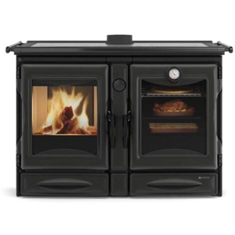 Cuisinière à bois 12kw noir - Nordica Extraflame - ALASKA.16NOIRE (1/2)