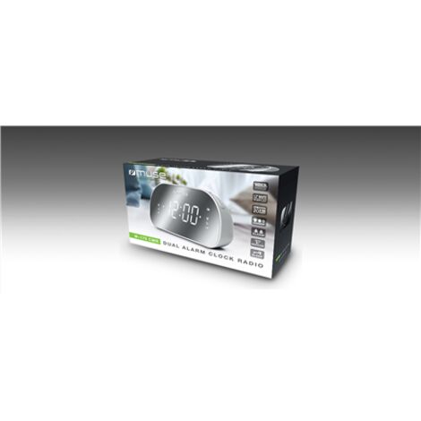 Radio-réveil double alarme gris - Muse - m170cr