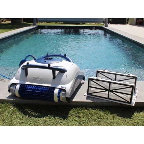 Robot électrique de piscine fond et parois MAYTRONICS DOLPHIN Pool up - Blanc/Bleu