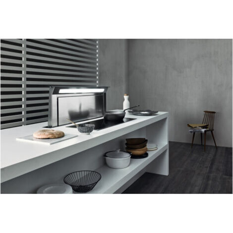 Klarstein Royal Flush Eco - Hotte Aspirante Encastrable Plan De Travail | Puissance 720 M³/h | Classe A++ | Commande Tactile & LED