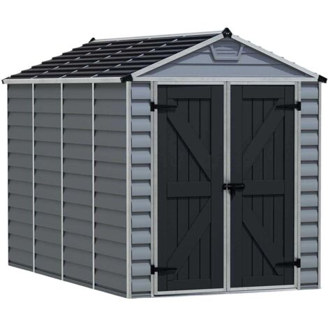 Palram – Abri de jardin résine 5,3 m² avec panneaux en polycarbonate – Cadre aluminium renforcé – Aération intégrée – 704247