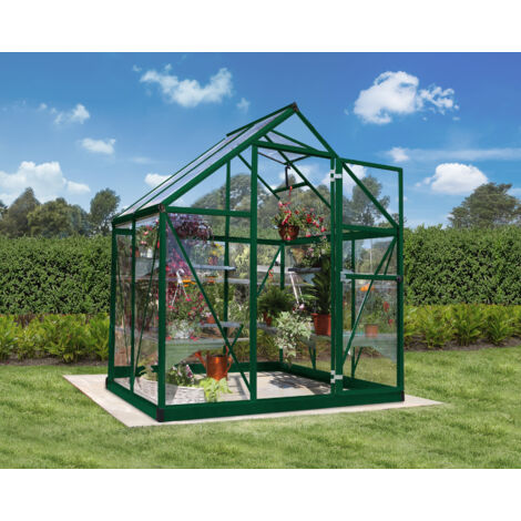 Canopia By Palram – Serre de jardin polycarbonate 2,3 m² – Dimensions 126 x 185 x 208 cm – Structure aluminium – Résistance au vent 90 km/h