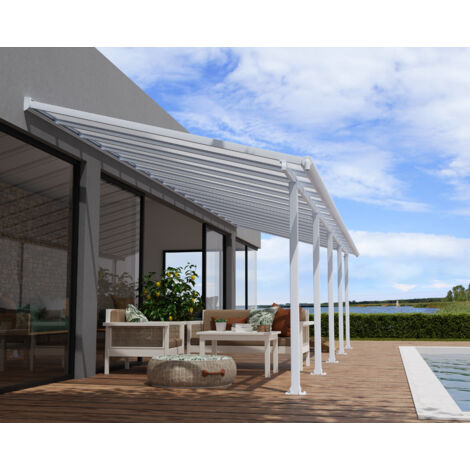 Palram - Canopia abri de terrasse en aluminium Olympia Blanc 295x980x305 cm (1/5)