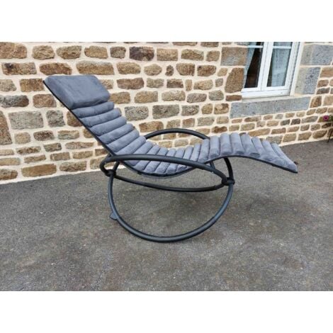 Bain de soleil à bascule swing luxe monaco - gris - Keter - 14-700871