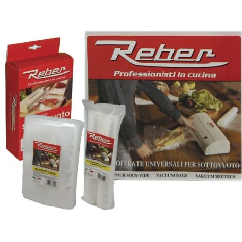 Lot de 100 sacs 30x40 pour appareil à emballage sous vide 9701n et 9700n - Reber - 6735N