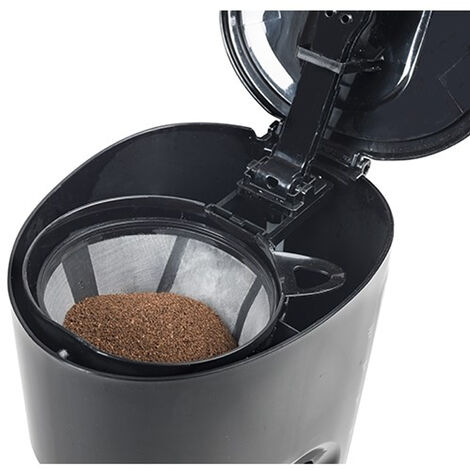 Cafetière filtre isotherme programmable 10 tasses 750w noir/inox