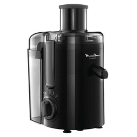 Moulinex – Centrifugeuse 350W – Goulot large 60mm pour fruits entiers – 2 vitesses + fonction pulse – Design compact et élégant - FRUTELIAPLUSNOIR350W