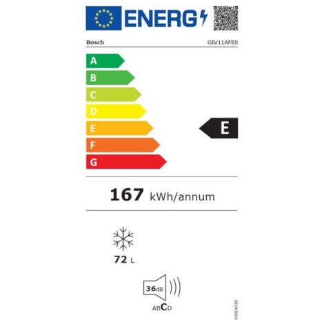 Congélateur intégrable 72 l a++ - Bosch - giv11afe0