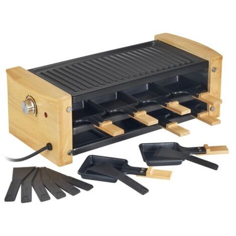 Appareil à Raclette 8 Persons Kitchen Chef - Grill Et Crêpes 1500W