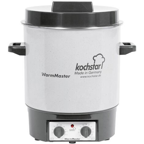 Stérilisateur électrique 27L 1800W – Minuterie 120 min – Thermostat réglable – Protection contre surchauffe – Pour bocaux jusqu'à 14 unités – Kochstar - K99102035