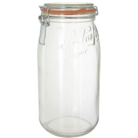 Bocal Verre Super Diamêtre 100mm 3 Litres -  3 Pièces - Le Parfait