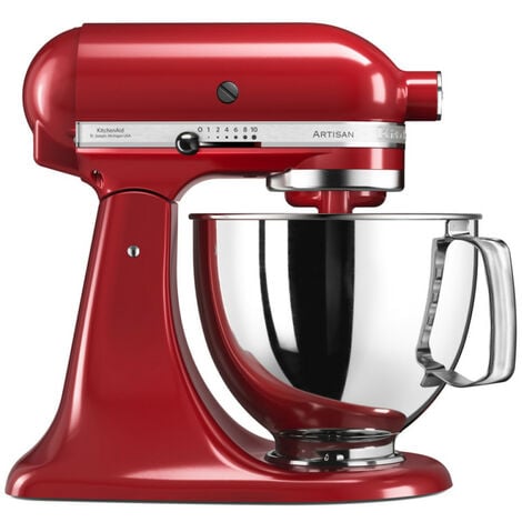 Robot sur socle 4,83l 300w rouge empire - Kitchenaid - 5ksm125eer
