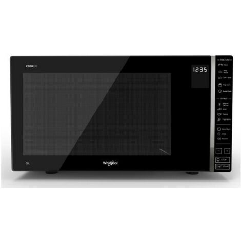 Whirlpool – Micro-ondes à poser 30 litres 900W – MWP301B – Décongélation rapide, 10 programmes, design noir moderne – Idéal pour cuisines contemporaines