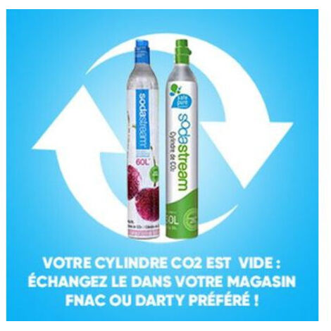 Lot De 2 Cylindres CO2 SodaTASTE Saveur Noix De Coco - Pour Machine à Gazéifier, Sans Sucre
