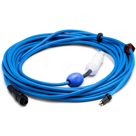 Maytronics Dolphin – Câble d'alimentation flottant 18m avec connecteur 3 fils – Système anti-torsion SWIVEL – Compatible robots piscine – DL99958906DIY