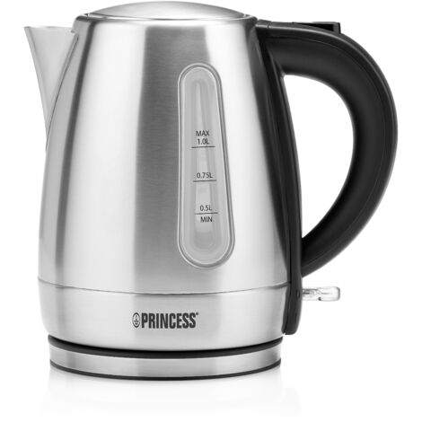 Bouilloire sans fil 1l 2200w noir/inox - Princess - 236023-01-001 (1/4)