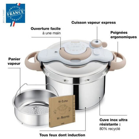 Cocotte minute inox NEUVE SEB CLIPSO minute Easy 6 litres - Électroménager