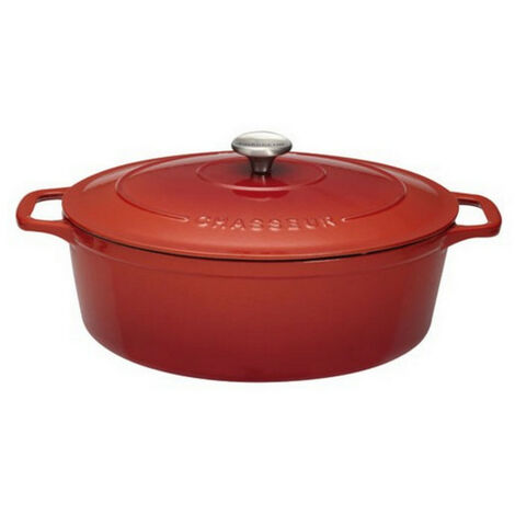 Cocotte ovale en fonte émaillée 29cm rubis - Chasseur - PUC472958 (1/2)