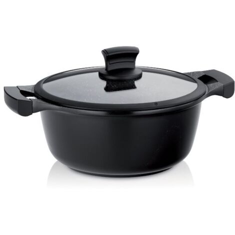 Faitout fonte d'aluminium 24cm + couvercle verre - Kela Line - 12219 (1/5)