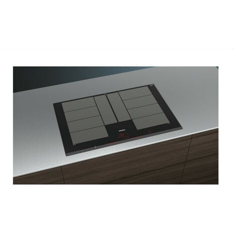 Plaque de cuisson induction 80cm 4 feux 7400w - Siemens - ex851lyc1f