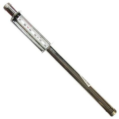 Thermomètre long en acier inoxydable 42 cm – Plage de température 60° à 110°C – Résistant à la chaleur pour stérilisateurs – Lares