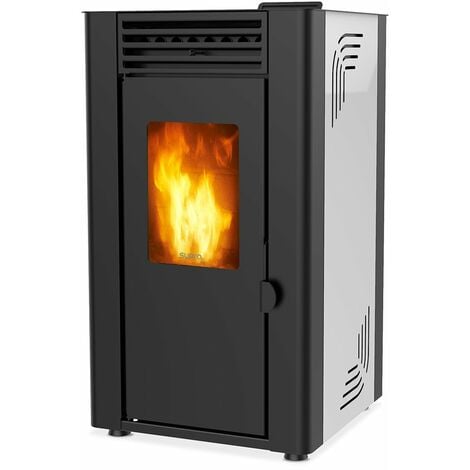 Poêle à granulés de bois 8kw blanc - Supra - orphee 8 blanc