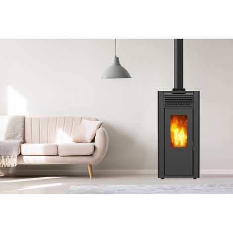 Poêle à granulés de bois 8kw blanc - Supra - orphee 8 blanc