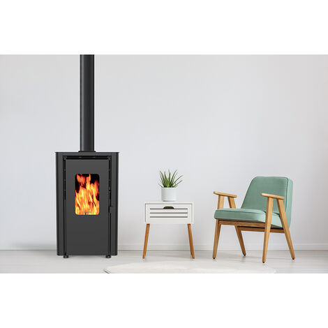 Poêle à granulés de bois 6.1kw noir - Supra - orphee 6 noir