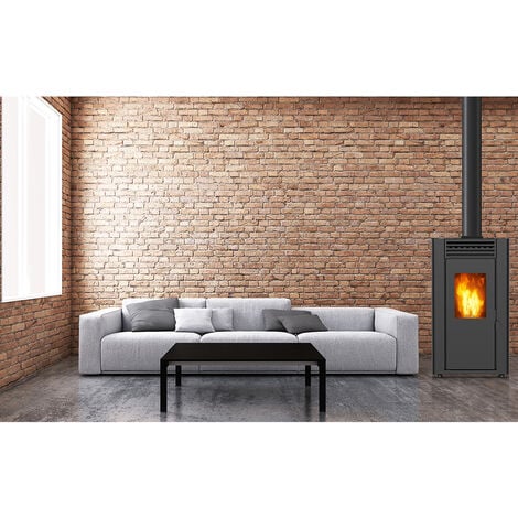 Poêle à granulés de bois 11.9kw noir - Supra - orphee 12 noir