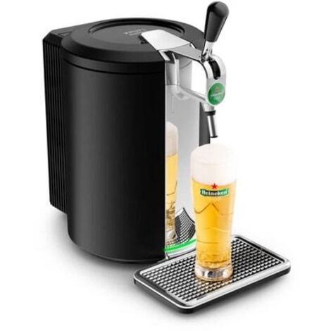 Krups – Machine à bière compacte noire Beertender – Compatible fûts 5L – Température fixe 4°C – Design compact pour espaces réduits - YY4808FD