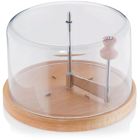 Rabot girolle à fromage en bois + cloche - Kela Line - 77080