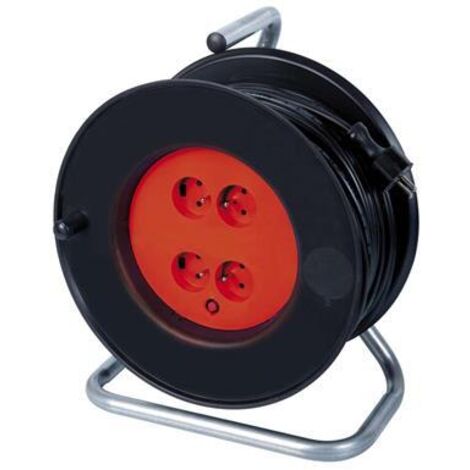 Ribitech - Enrouleur électrique 4 prises 25 m - PREEB25315 (1/2)