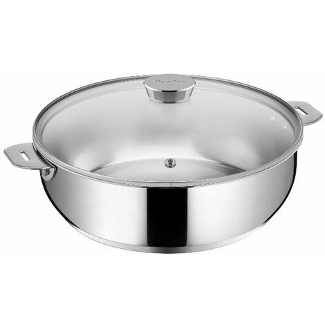 Lagostina - Sauteuse Salvaspazio+ avec son couvercle 24 cm en inox