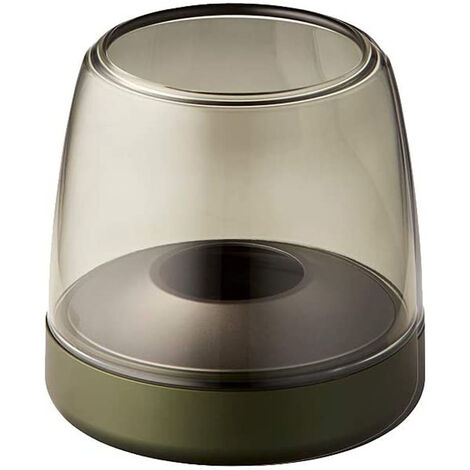 Bougeoir de luxe en verre et aluminium vert - Kooduu - glow 10 green (1/3)
