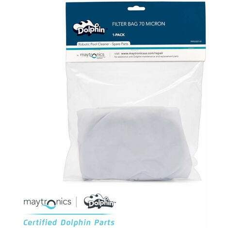 Maytronics Dolphin – Sac filtrant 70 microns pour aspirateurs Dolphin – Nettoyage en profondeur – Compatible DX3, DX4, Deluxe 3 – 99954307ASSY