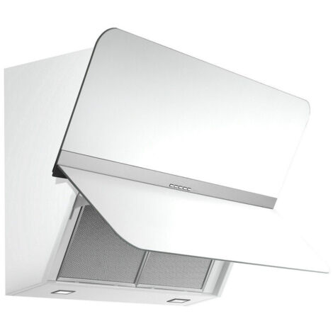 Hotte décorative murale 85 cm – Aspiration périphérique 750 m³/h – 4 vitesses – Moteur intégré 250 W – Éclairage LED – Finition inox anti-traces – Falmec