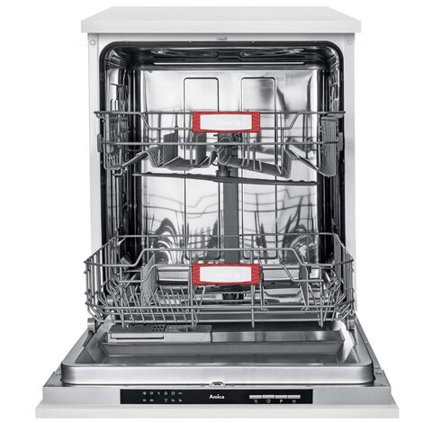 Amica – Lave-vaisselle tout intégrable 12 couverts – Classe énergétique E – 6 programmes – 46 dB – Départ différé 9h – Panier à couverts